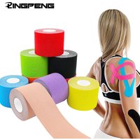 Kinesiologie-Tape für Therapie-Athleten, latexfrei, elastisch, wasserabweisend, kinetisches Kinesiologie-Tape für Knieschmerzen, Schultermuskulatur
