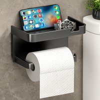 ABS Toilet Paper Holder No Drill Kitchen Storage Bathroom Accessories Self-Adhesive Wall Mounted Tissue Rack Paper dispenser