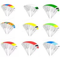 1Pcs 1.5/2.3/2.7m RC Electric Powered Parachute – Remote Control Paraglider for Indoor/Outdoor Flight, Powered Parafoil Model