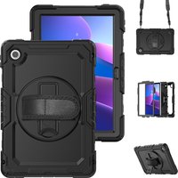 With Screen Protector Heavy Duty Case For Lenovo Tab 10.1 K10C 2025 Model TB-311XU TB-311FU 360 Rotatable Stand Armor Cover Capa