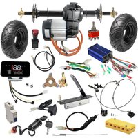 860mm Rear Axle Kit Wheels&72V 1500W Electric Differential Motor for Tricycle UTV Go Kart ATV Quad