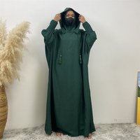 Middle East Muslim Arab Dress Turkish hooded casual dress Worship Fashion abaya Islamic loose dress