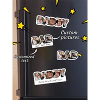 Custom Refrigerator Decoration Magnet For Dad A Custom Refrigerator Magnet First-Time Father To Commemorate Father's Day Gift