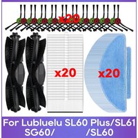 Fit For Lubluelu SL60 / SG60 / SL61 / SL60 Plus Main Side Brush Filter Mop Bag Replacement Parts
