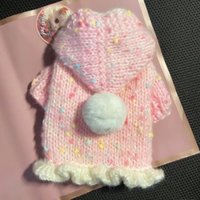 Pet Autumn and Winter Warm Hooded Sweater Cute Fur Ball Coat Schnauzer Teddy Sweet Sweater Dog Clothes for Small Dogs Puppy