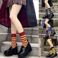 Hot Letter Sock Wizard Magic School Malfoy Family Academy Style Badge Slytherin Cosplay Stripe Accessories Sockings Gift