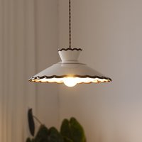 Ręcznie rysowana ceramiczna lampa wisząca, oprawa oświetleniowa w stylu francuskiego średniowiecza do restauracji, sypialni, przedpokoju, baru, lady, korytarza.