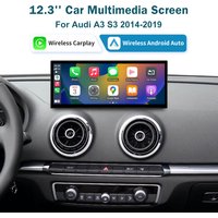12.3 Ultra-thin Linux RoadTop Screen Wireless CarPlay For Audi A3 S3 B9 MIB MIB2 2014-2019 Android Auto Airplay Autolink