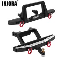 INJORA CNC Aluminum Front Rear Bumper for 1/18 RC Crawler TRX4M Defender Upgrade (4M-41)
