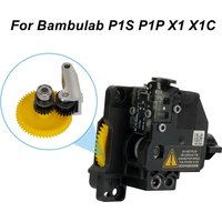 For Bambu Lab Extruder Gear Hardened Steel Upgrade Assembly For Bambulab P1S P1P X1 X1C Extruder Gear 3D Printer Accessories
