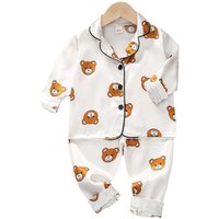 New Spring Autumn Baby Girl Clothes Children Boys Cartoon Sleepwear Shirt Pants 2Pcs/Sets Toddler Casual Costume Kids Pajamas