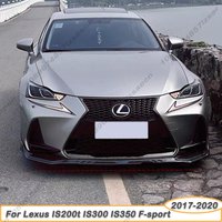 Performance Splitter Bodykit For Lexus IS200t IS300 IS350 2017-2020 F-sport Car Front Bumper Diffuser Lip Spoiler Gloss Black