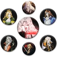 Castlevania Anime Brooches Trevor Belmont Sypha Alucard Badge Lapel Pins on Backpack Accessories Clothes Hat Decoration Gifts