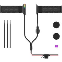 AliExpress NONE FOR J60F Heated Handle Grips with Memory Technology 5 Level Adjustment Motorcycle Electric Bike Heated Grips Easy Installation