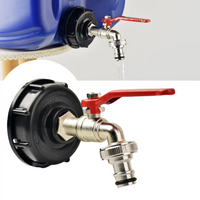 Tank Tap Adapter S60*6 Coarse Thread to Brass/Alloy 16mm Quick Connect Replacement Valve Garden Home Valve Fitting Faucet