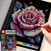 Patterns of 32 Animals and Interesting Things Digital Coloring Book, Complete Coloring with Corresponding Numbers Drawing Book