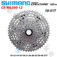 AliExpress Shimano New Arrival SHIMANO DEORE CS-M6200 Cassete 10-51T 12 Speed Micro Spline for MTB Mountain Bike Bicycle Original Parts