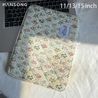 Flower Pattern Cute Laptop Sleeve Bag 11 13 14 15 Inch IPad A16 11th 10th Notebook Tablet Pouch Travel Carrying Bag