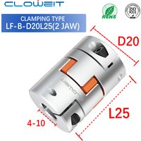 Elastic Coupling D20L25 Flexible Plum Coupling For Stepper Motor Coupler Shaft Couplings CNC 3D Printer 4mm 5mm 6mm 8mm 10mmOD20