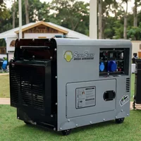 10KW 10KVA 20kW ATS Generator Super Silent 220V Portable With Wheels Soundproof Canopy And Factory Direct CE Certified