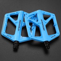 Double DU Bearing Nylon Bicycle Pedals with Reflector Bike Accessories (Blue)