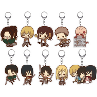 6Cm Acrylic Keychain for Attack on Titan Armin Arlert nime Cartoons Backpack Decoration Pendant Cute Anime Merchandise Fan Gift