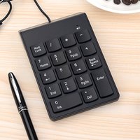 18 Keys USB Wire numeric keypad Keyboard Mini number keycaps Numpad Keyboard for Laptop Desktop PC Computer Note