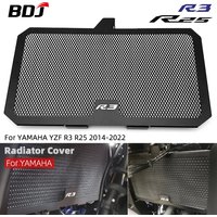 BDJ Radiator Cover R25 R3 2022 YZFR3 Motorcycle Radiator Tank Grille Guard Protector Protection CNC For Yamaha YZF-R3 2014-2021