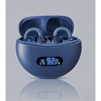 Ear Clip Digital Display Headphones Wireless Bone Conduction Bluetooth 5.4 Earbuds Comfortable Waterproof Sport Headsets