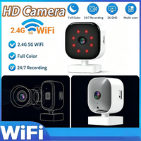 Mini Window Mounted Surveillance Camera 2MP Resolution Full-Color Night Vision 2.4/5GHz WiFi Mobile Remote Monitoring Camera