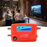 Portable 2-in-1 LCD Digital Satellite And TV Signal Finder Antenna Signal Strength Meter for TV Antenna Placement