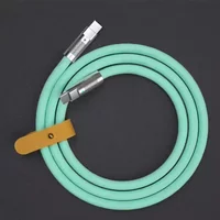 120W 6A Durable Liquid Silicone Type C to C Cable 1M/1.5M/2M PD Super Fast Charge Data Transfer Wire For iPhone Xiaomi Samsung