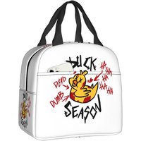 Custom Hazbins Anime Animation Hotel Alastor Duck Season Insulated Lunch Bag for Work School Leakproof Thermal Cooler Bento Box