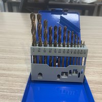 13Pcs M35 Cobalt HSS Drill Bit Set Round Handle, Durable Precision Drilling for Metal, Stainless Steel & Wood