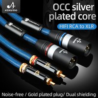 ATAUDIO 1Pair HIFI RCA to XLR Audio Cable Male To Female ( Male To Male)Stereo RCA Cable / 0.5m 1m 1.5m 2m 3m 5m
