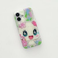 Ins Korean Kawaii Phone Case for iPhone 17 16e 16 15 14 13 12 11 Pro Max X Xs XR XSMax 8 7 6 6s Air Plus Feather Texture Cover