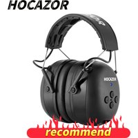 HOCAZOR Electronic Hearing Protection Bluetooth 5.3 Music Headphones for Mowing Noise Cancelling Earmuffs Security Protecter