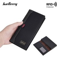 Baellerry RFID Men's Business Long Wallet Multi-Function Coin Purse Large Capacity Clutch Bag Multi-Slot Card Holder