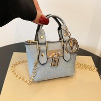 Trendy Square Bag For Women Lock Design Versatile Single Shoulder Bag Mini Luxurious Crossbody Bag Fashion Pendant Tote Bag