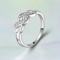 New Infinity Ring 925 Sterling Silver Eternity Ring Charms Best Friend Gift Endless Love Symbol Silver Rings for Women Jewelry