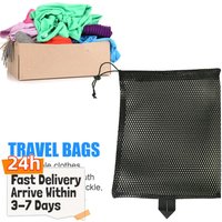 Drawstring Mesh Storage Bag Sports Gym Bag Multi Purpose Mesh Travel Pouch Breathable Hangable for Swimming Diving Snorkeling