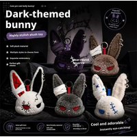 Gothic Rabbit Keychain With Bandage Diablo Sweet Cool Rabbitbag Funny Pendant Kawayi Car Key Mini Ornaments Ornaments Gifts