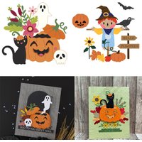 2025 Halloween Ghost Pumpkin Cat Metal Cutting Dies for DIY Scrapbook Craft Supplies Template Decoration Die Cut