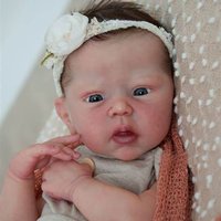 18Inch Reborn Mindy Open Eyes Reborn Baby Doll Kit Unpainted Reborn Doll Parts with Body Bebe Reborn Kit Reborn Sin Pintar