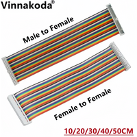 40pin GPIO Adapter Cable 20/30/40CM Male to Female GPIO Cable 2x20 pin Female to Female Rainbow Cable for Raspberry Pi 4 3B 3B+