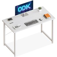 c Small Computer Desk for Home Office, Study Office Table for Small Space, Easy Assembly, White