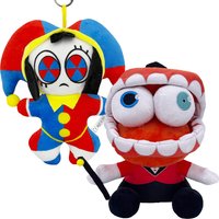 Hot The Amazing Plush Digital Doll Circus Rabbit Clown Plush Dolls Party Favors for Birthday Halloween Christmas Party Home Deco
