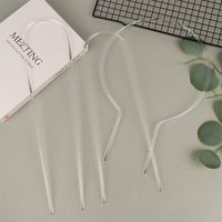 1/2Pcs Transparent U-Shaped Acrylic Vertical Garden Plant Stake Climbing Frame Durable For Indoor Vine And Flower Pot Support