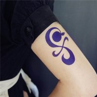 Brdwn Nami Arm Waterproof Halloween Cosplay Costume Tattoo Sticker Accessory