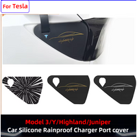 For Tesla Model 3 Y Model 3 Highland Model Y Juniper Charger Port Rainproof Dustproof Silicone Protection Cover Car Accessories